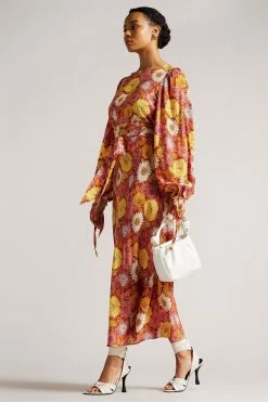 Ted Baker Lelyah Red Printed Midaxi Dress -TED BAKER Sales Store unnamed file 1019