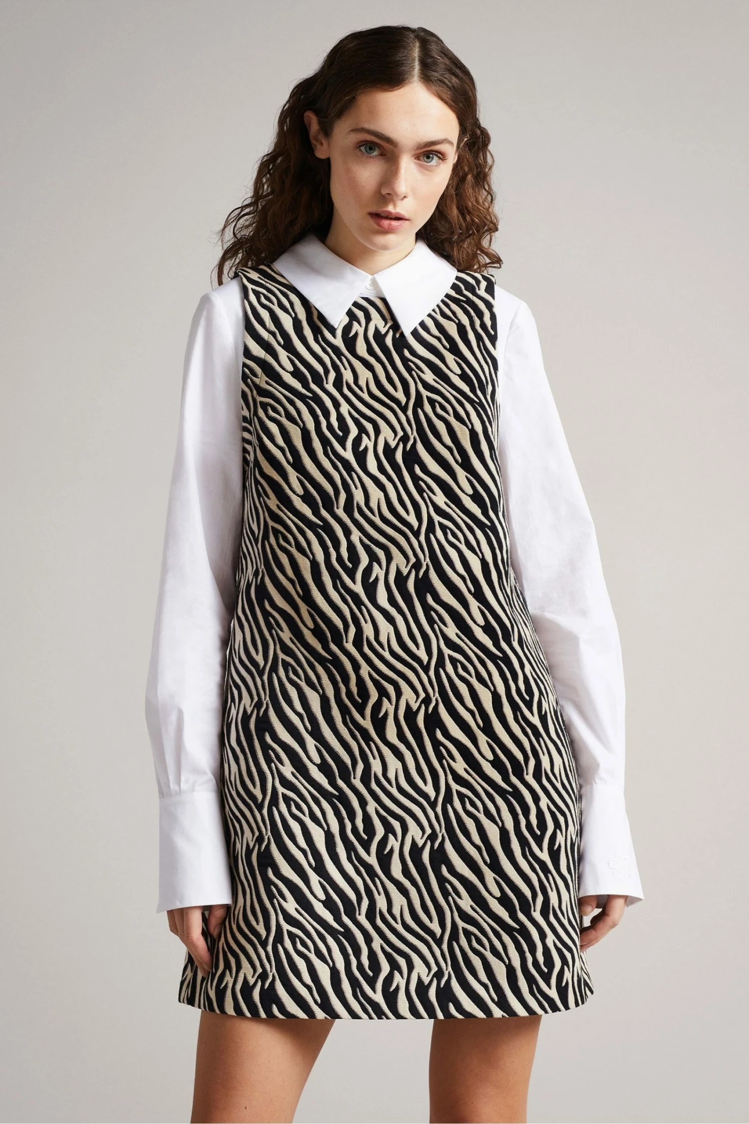 Ted Baker Lisabel White Shirt Layered Mini Dress 3 Ted Baker Lisabel White Shirt Layered Mini Dress