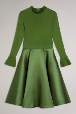 Ted Baker Green Zadi Knitted Frill Full Skirt Dress 17 Ted Baker Green Zadi Knitted Frill Full Skirt Dress -TED BAKER Sales Store unnamed file 1054