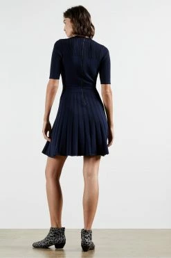 Ted Baker Blue Olivin Stitch Detail Dress -TED BAKER Sales Store unnamed file 1056