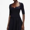 Ted Baker Blue Millly Sweetheart Neckline Dress -TED BAKER Sales Store unnamed file 1079