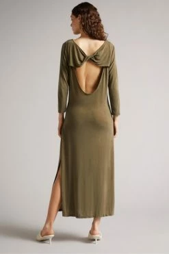 Ted Baker Green Neivaeh Twist Back Jersey Dress -TED BAKER Sales Store unnamed file 1090