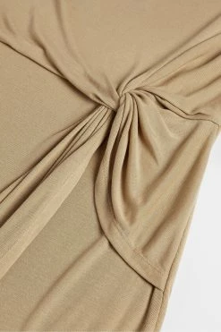 Ted Baker Natural Neyda Jersey Drape Long Sleeve Mini Dress -TED BAKER Sales Store unnamed file 1095