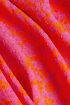 Ted Baker Deep-Pink Luissaa Ruched Side Detail Midi Dress -TED BAKER Sales Store unnamed file 1109