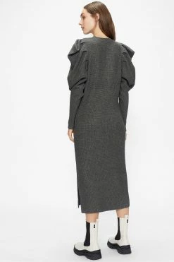 Ted Baker Grey Vctoria Extreme Sleeve Knit Dress -TED BAKER Sales Store unnamed file 1112