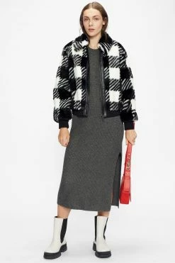 Ted Baker Grey Vctoria Extreme Sleeve Knit Dress -TED BAKER Sales Store unnamed file 1113