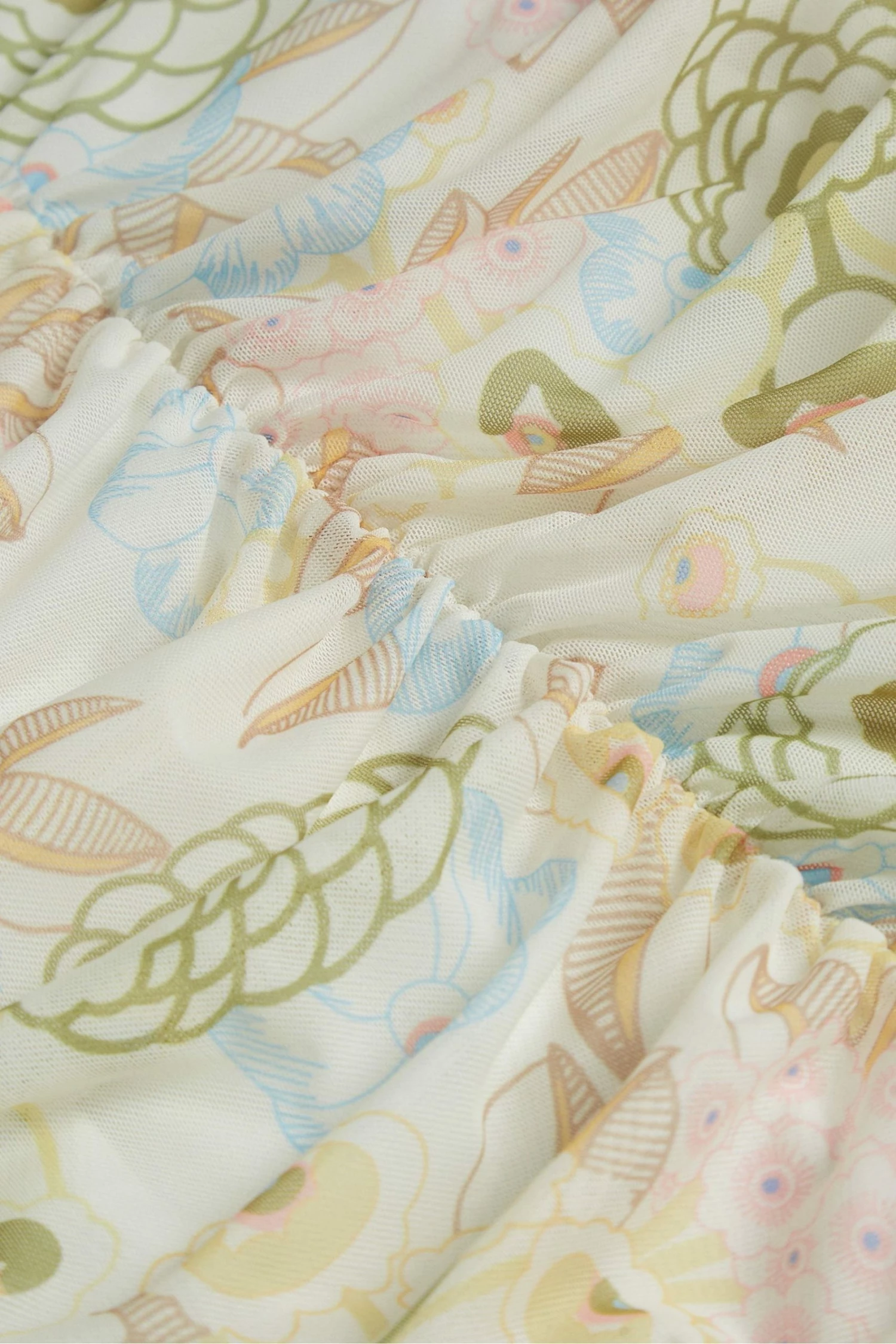 Ted Baker Ainya Yellow Ruched Mesh Dress 7 Ted Baker Ainya Yellow Ruched Mesh Dress - Image 5