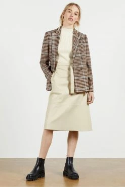 Ted Baker Natural Susanna Pleather Mockable Midi Dress -TED BAKER Sales Store unnamed file 1140