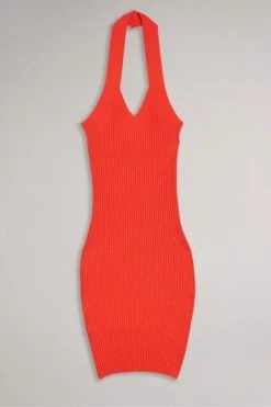 Ted Baker Mirelle Orange Bodycon Halter Knit Dress 13 Ted Baker Mirelle Orange Bodycon Halter Knit Dress -TED BAKER Sales Store unnamed file 1153