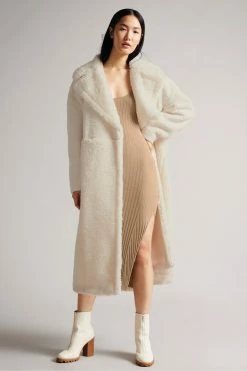 Ted Baker Brown Kiierra Lt-Brown Low Back Detail Knit Dress -TED BAKER Sales Store unnamed file 1161