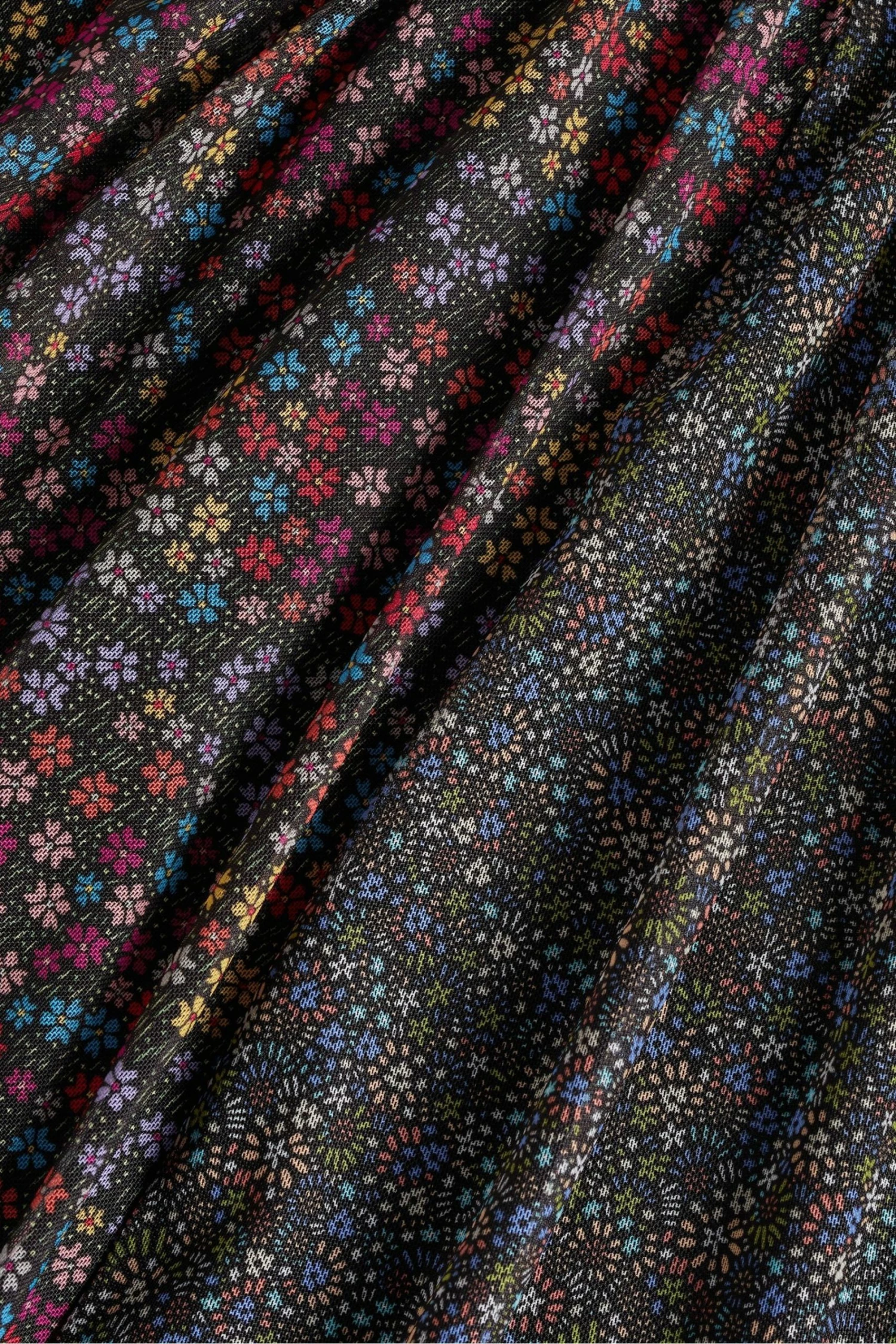 Ted Baker Black Meadoww Mesh Dress With Smocking 7 Ted Baker Black Meadoww Mesh Dress With Smocking - Image 5