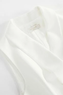 Ted Baker White Laraaa Mock Wrap Tiered Mini Dress -TED BAKER Sales Store unnamed file 1190