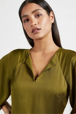 Ted Baker Green Hariiet Raglan Sleeve Tea Midi Dress -TED BAKER Sales Store unnamed file 1213