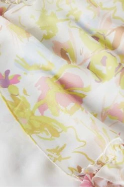 Ted Baker Leyona White Printed Full Sleeve Waterfall Maxi Dress -TED BAKER Sales Store unnamed file 1230