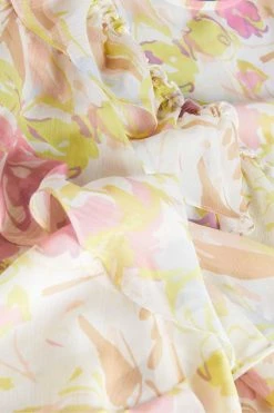 Ted Baker Leyona White Printed Full Sleeve Waterfall Maxi Dress -TED BAKER Sales Store unnamed file 1231