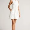 Ted Baker White Maylee Flippy Mini Dress With Neck Tie -TED BAKER Sales Store unnamed file 1233