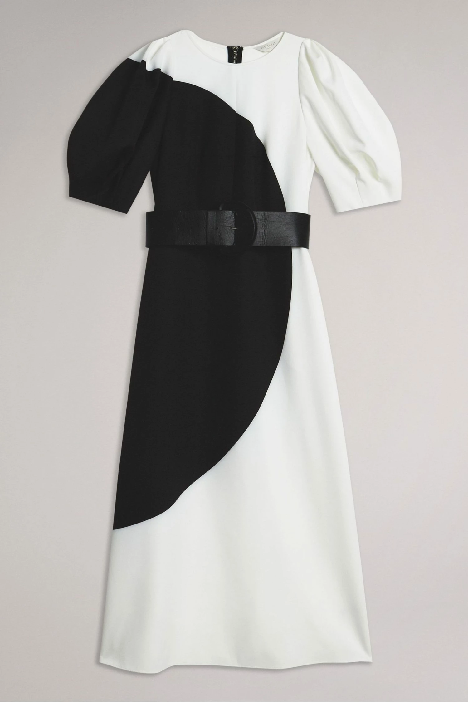 Ted Baker Semona White Belted Large Spot Print Midi Dress 9 Ted Baker Semona White Belted Large Spot Print Midi Dress - Image 7