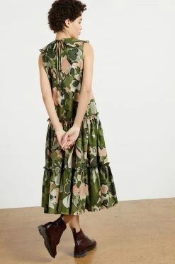 Ted Baker Norflk Green Camo Collar Dress -TED BAKER Sales Store unnamed file 1262