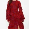 Ted Baker Enrqeta Red Frilled Printed Dress -TED BAKER Sales Store unnamed file 1278
