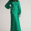 Ted Baker Mid-Green Tallyia Maxi Dress With Seam Detailing -TED BAKER Sales Store unnamed file 1282