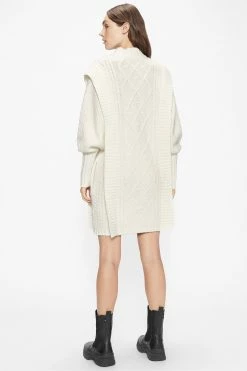Ted Baker Womens White Arriaa Cable Sweater Dress 8 Ted Baker Womens White Arriaa Cable Sweater Dress -TED BAKER Sales Store unnamed file 1301