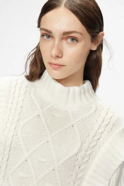 Ted Baker Womens White Arriaa Cable Sweater Dress 9 Ted Baker Womens White Arriaa Cable Sweater Dress -TED BAKER Sales Store unnamed file 1302