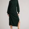 Ted Baker Aavvaa Green Knitted Ruched Side Detail Dress -TED BAKER Sales Store unnamed file 1305