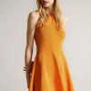 Ted Baker Orange Rayon Flippy Knit Dress -TED BAKER Sales Store unnamed file 1311