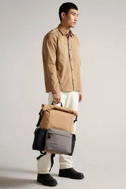 Ted Baker Tan Fredd Colour Block Backpack -TED BAKER Sales Store unnamed file 132