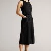 Ted Baker Black Button Through Racer Back Midi Dress -TED BAKER Sales Store unnamed file 1329