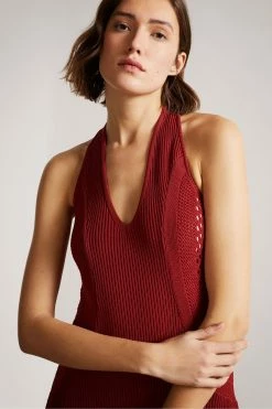 Ted Baker Brown Crochet Easy Fit Maxi Dress -TED BAKER Sales Store unnamed file 1346