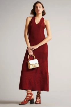 Ted Baker Brown Crochet Easy Fit Maxi Dress -TED BAKER Sales Store unnamed file 1348