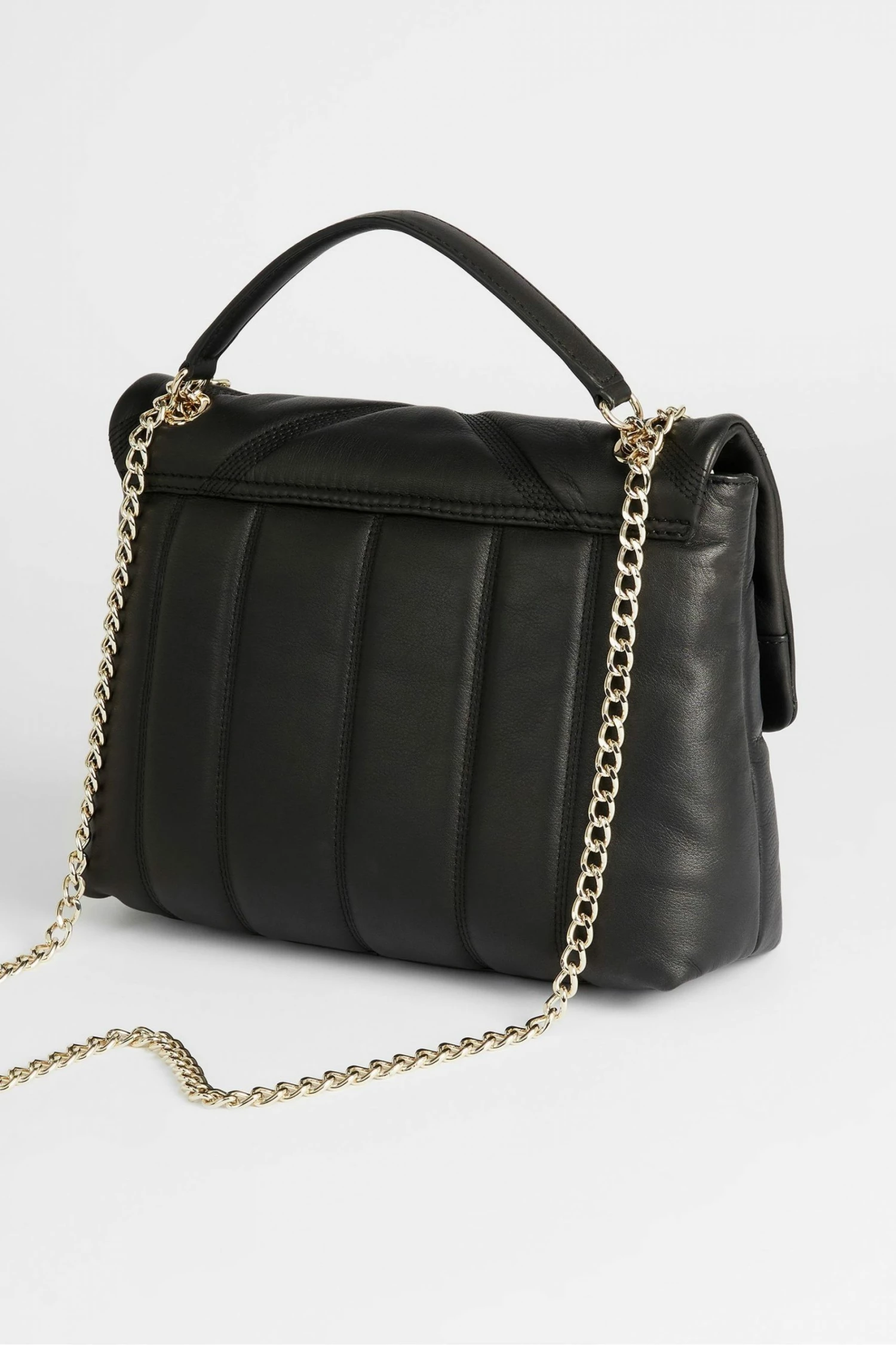 Ted Baker Ayahlin Black Leather Puffer Quilt Detail Cross-Body Bag 4 Ted Baker Ayahlin Black Leather Puffer Quilt Detail Cross-Body Bag - Image 2