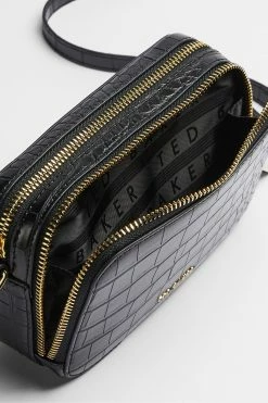 Ted Baker Black Stina Double Zip Mini Camera Bag -TED BAKER Sales Store unnamed file 141