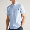 Ted Baker Capsho Blue Short Sleeve Oxford Shirt -TED BAKER Sales Store unnamed file 1425