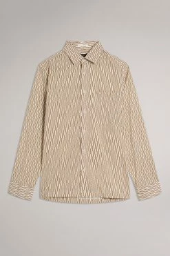 Ted Baker Ruskin Tan Ls Retro Print Shirt -TED BAKER Sales Store unnamed file 1435