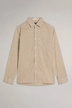 Ted Baker Ruskin Tan Ls Retro Print Shirt -TED BAKER Sales Store unnamed file 1438