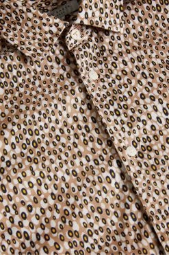 Ted Baker Dunston Brown Long Sleeve Retro Dot Shirt -TED BAKER Sales Store unnamed file 1443