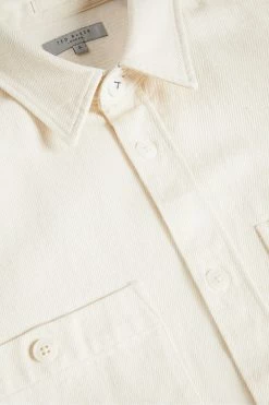 Ted Baker Enfield Ecru White Long Sleeved Denim Overshirt 12 Ted Baker Enfield Ecru White Long Sleeved Denim Overshirt -TED BAKER Sales Store unnamed file 1449