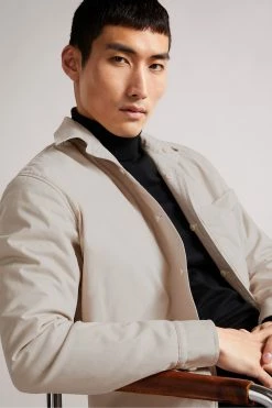 Ted Baker Hacknee Brown Long Sleeve Padded Reversible Puppytooth Shirt -TED BAKER Sales Store unnamed file 1453