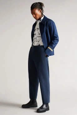 Ted Baker Ashlo White Long Sleeve Floral Outline Printed Shirt -TED BAKER Sales Store unnamed file 1508