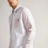 Ted Baker Natural Foster Long Sleeve Colourblock Oxford Shirt -TED BAKER Sales Store unnamed file 1514