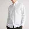 Ted Baker Men White Sonikk Long Sleeve Tonal Poplin Shirt -TED BAKER Sales Store unnamed file 1520