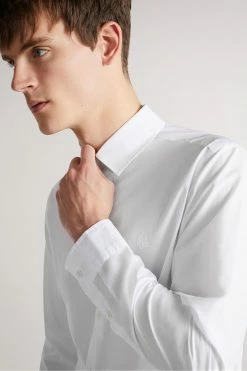 Ted Baker Men White Sonikk Long Sleeve Tonal Poplin Shirt 10 Ted Baker Men White Sonikk Long Sleeve Tonal Poplin Shirt -TED BAKER Sales Store unnamed file 1522