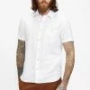 Ted Baker White Civiche Plain Linen Shirt -TED BAKER Sales Store unnamed file 1526