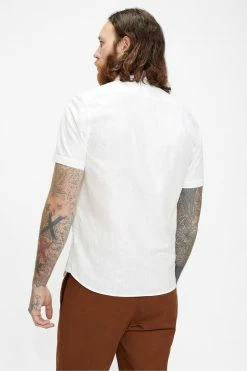 Ted Baker White Civiche Plain Linen Shirt -TED BAKER Sales Store unnamed file 1527