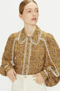 Ted Baker Yellow Fearie Georgette Shirt -TED BAKER Sales Store unnamed file 1539
