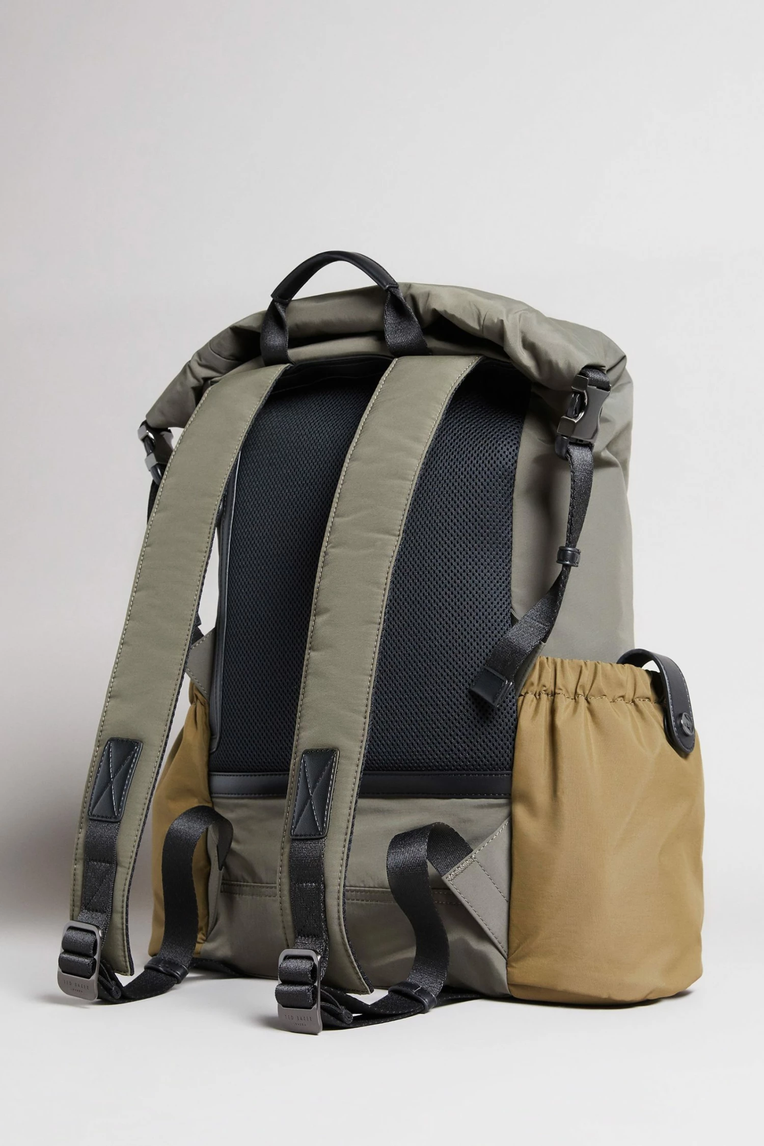 Ted Baker Fredd Khaki Green Colourblock Backpack 4 Ted Baker Fredd Khaki Green Colourblock Backpack - Image 2