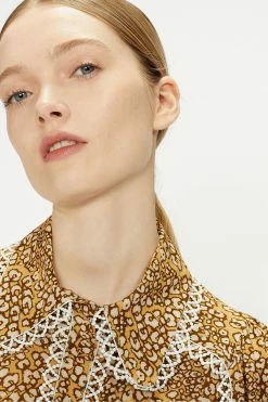 Ted Baker Yellow Fearie Georgette Shirt -TED BAKER Sales Store unnamed file 1541