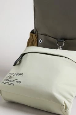 Ted Baker Fredd Khaki Green Colourblock Backpack 11 Ted Baker Fredd Khaki Green Colourblock Backpack -TED BAKER Sales Store unnamed file 156